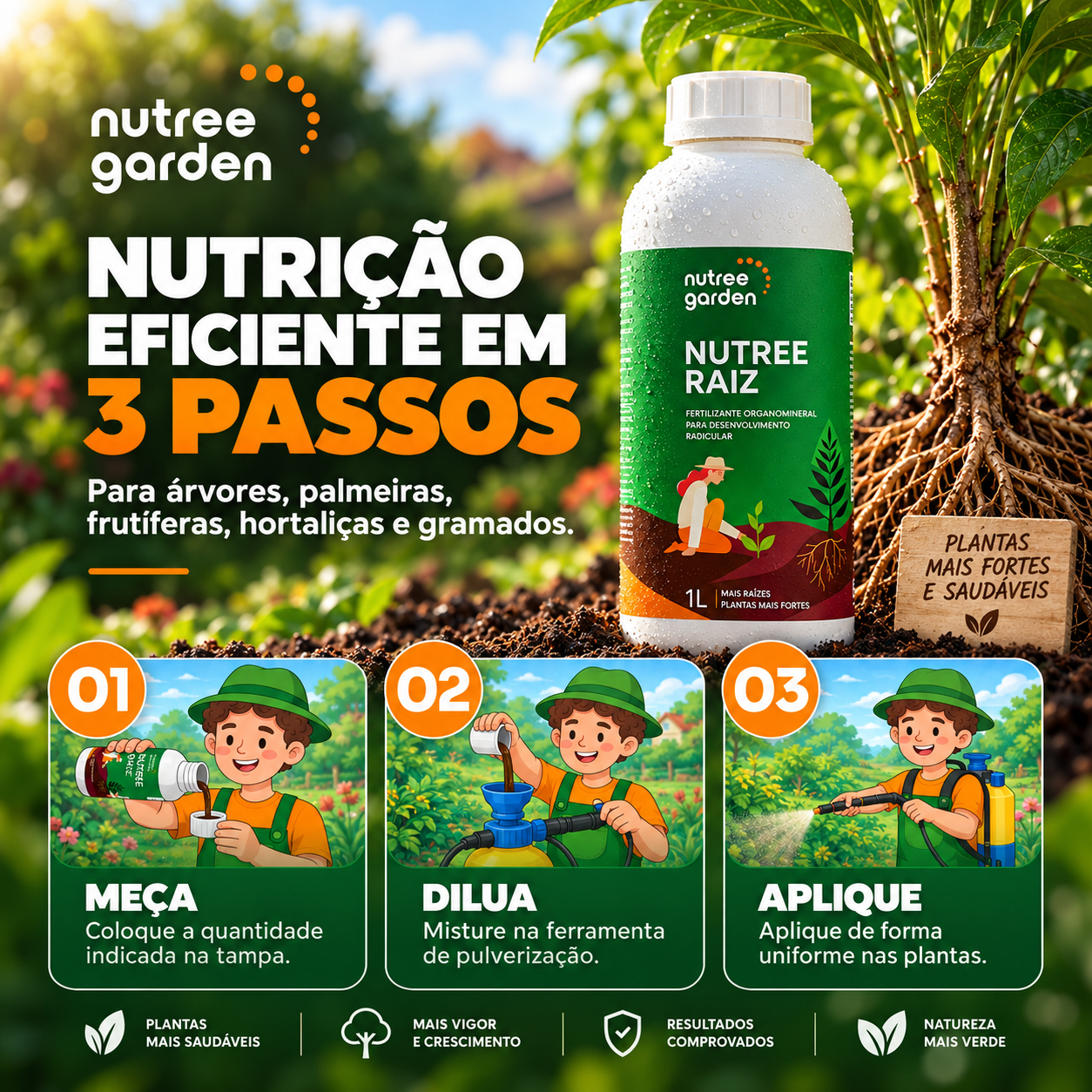 Fertilizante líquido concentrado Nutree Raiz - Imagem 3