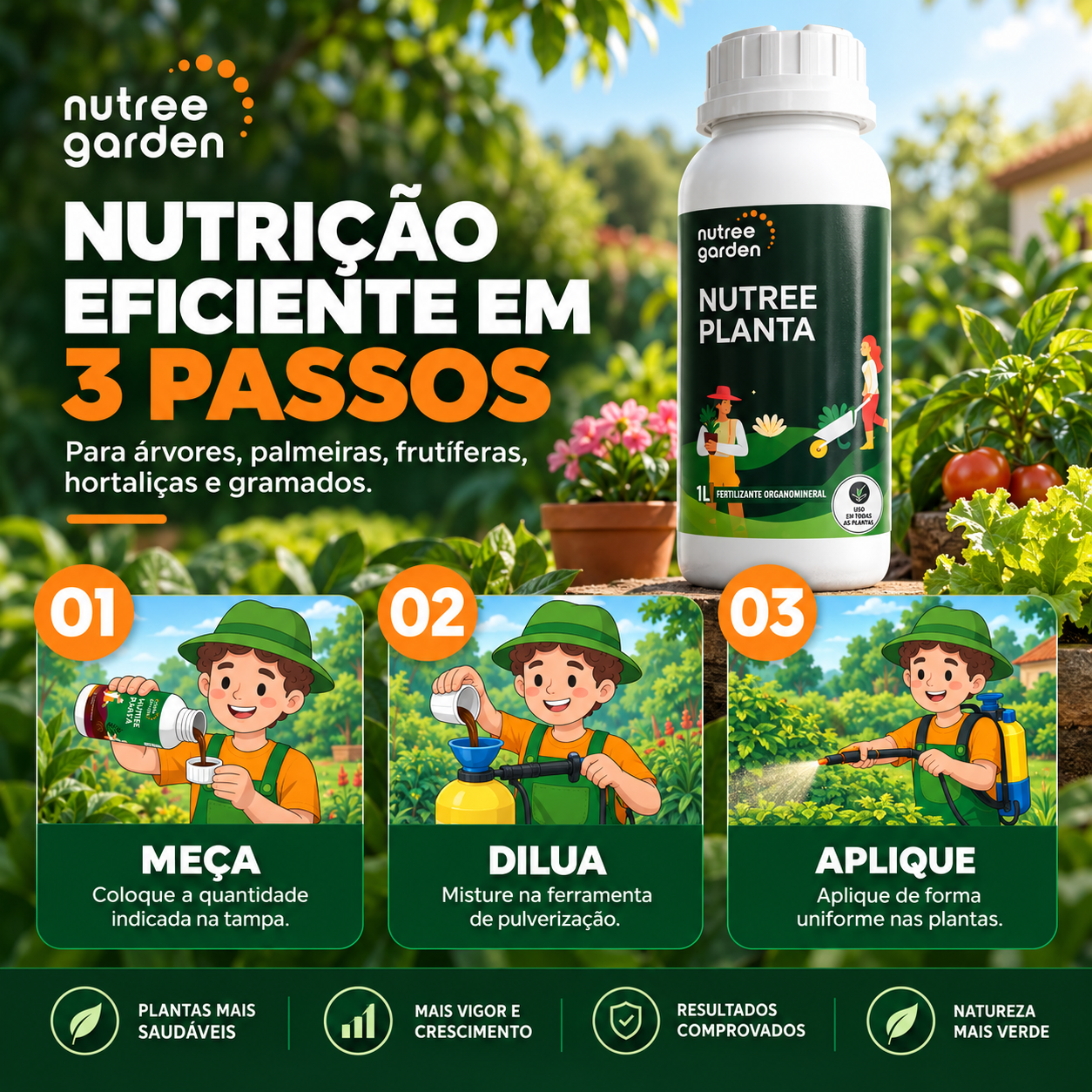 Fertilizante Liquido concentrado Nutree Planta - Imagem 3